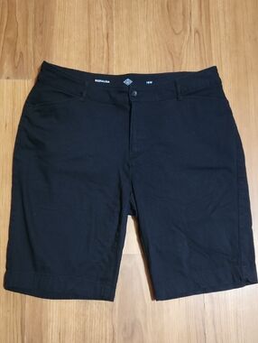 St. John's Bay Black Bermuda Shorts